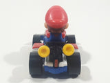 2019 Hot Wheels Mario Kart Standard Kart Mario White and Red Die Cast Toy Race Car Vehicle