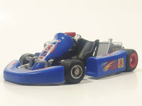 Unknown Brand Mogoya Super Uni #8 Blue Go Kart Die Cast Toy Race Car Vehicle 5" Long