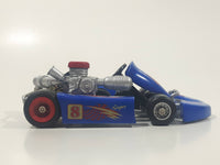 Unknown Brand Mogoya Super Uni #8 Blue Go Kart Die Cast Toy Race Car Vehicle 5" Long