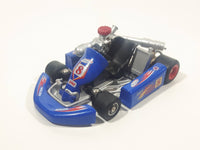 Unknown Brand Mogoya Super Uni #8 Blue Go Kart Die Cast Toy Race Car Vehicle 5" Long