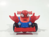 2003 Maisto Marvel Spider-Man Red and Blue Die Cast Toy Race Car Vehicle