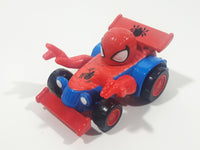 2003 Maisto Marvel Spider-Man Red and Blue Die Cast Toy Race Car Vehicle