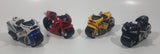 Maisto Motorcycles GC Fibertron Yellow, GC Fibertron Black and White Police, Honda CBR 600 RR Black Silver, Ducati 1098s Red Die Cast Toy Vehicle Sound and Lights Set of 4