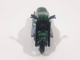 2006 Hot Wheels Open Stock Scorchin' Scooter Motorcycle Metalflake Dark Green Die Cast Toy Motorbike Vehicle