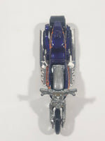 2008 Hot Wheels Rebel Rides Airy 8 Metalflake Purple Motorcycle Die Cast Toy Vehicle