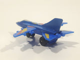 J88 Airline Fighter Jet Air Plane Blue Die Cast Toy Vehicle