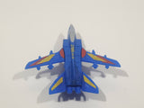 J88 Airline Fighter Jet Air Plane Blue Die Cast Toy Vehicle