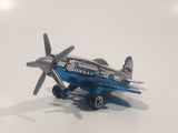 2006 Hot Wheels Classic Series 2 Mad Propz Chrome and Spectraflame Blue Die Cast Toy Airplane