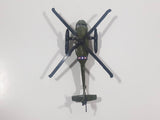 Unknown Brand Apache Helicopter Army Green Die Cast Toy