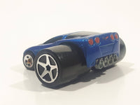2004 Hot Wheels First Editions Fatbax 2005 Corvette Metalflake Blue Die Cast Toy Car Vehicle