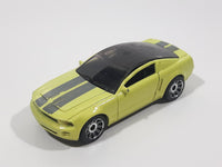 2007 Matchbox MBX Metal Ford Mustang GT Concept Fluorescent Yellow Metallic Lime Green Die Cast Toy Car Vehicle
