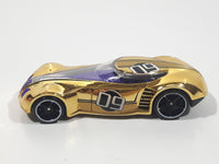 2009 Hot Wheels Track Stars Covelight Gold Chrome #09 Die Cast Toy Car Vehicle