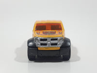 2003 Hot Wheels First Editions Dodge M80 Truck Yellow Orange Die Cast Toy Car Vehicle