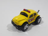 2001 Matchbox San Blasters Volkswagen Beetle 4x4 Yellow Die Cast Toy Car Vehicle with Opening Hood
