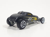 2009 Hot Wheels Modified Rides Sooo Fast Flat Black Die Cast Toy Car Vehicle with Rear Opening Hood