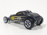 2009 Hot Wheels Modified Rides Sooo Fast Flat Black Die Cast Toy Car Vehicle with Rear Opening Hood