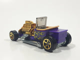2010 Hot Wheels Hot Rods T-Bucket Purple Plastic Body Die Cast Toy Car Vehicle