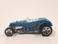 2006 Hot Wheels Deuce Roadster Metalflake Light Blue Die Cast Toy Hot Rod Car Vehicle