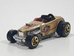 2000 Hot Wheels First Editions Deuce Roadster Gold Die Cast Toy Hot Rod Car Vehicle