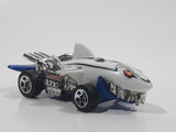 Rare 2009 Hot Wheels Color Shifters Octo Battle Sharkruiser White and Blue and Purple Die Cast Toy Car Shark Shaped Vehicle