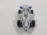 Rare 2009 Hot Wheels Color Shifters Octo Battle Sharkruiser White and Blue and Purple Die Cast Toy Car Shark Shaped Vehicle