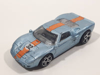 2005 Hot Wheels Ford GT - 40 Dark Light Blue #32 Die Cast Toy Race Car Vehicle