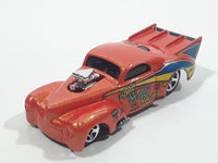 2000 Hot Wheels First Editions '41 Willys Pearl Metalflake Orange Die Cast Toy Hot Rod Car Vehicle