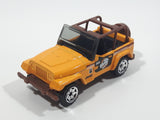 2006 Matchbox Monster Series Jeep Wrangler Yellow Die Cast Toy Car Vehicle