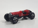 2001 Hot Wheels First Editions Old No. 3 Red Die Cast Toy Race Car Vehicle