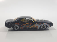 2007 Hot Wheels Heat Fleet '70 Challenger Flat Black Die Cast Toy Car Vehicle