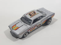 2003 Hot Wheels First Editions Vairy 8 Silver Die Cast Toy Muscle Car Vehicle