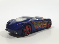 2006 Hot Wheels WWE Wrestling Sir Ominous Hulk Hogan Dark Blue Die Cast Toy Car Vehicle