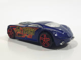 2006 Hot Wheels WWE Wrestling Sir Ominous Hulk Hogan Dark Blue Die Cast Toy Car Vehicle
