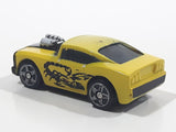 Mega Bloks Streetz Yellow Miniature Plastic Die Cast Toy Car Vehicle