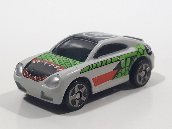 Mega Bloks Streetz Grey #4 Miniature Plastic Die Cast Toy Car Vehicle