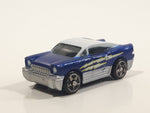 Mega Bloks Streetz Blue with White Roof Miniature Plastic Die Cast Toy Car Vehicle