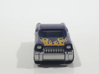 Mega Bloks Streetz Purple with Flames Miniature Plastic Die Cast Toy Car Vehicle