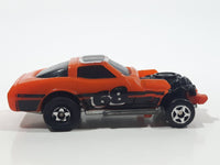 1983 Kidco Burnin' Key Cars Demolition Cars Corvette Orange Plastic Die Cast Toy Car Vehicle