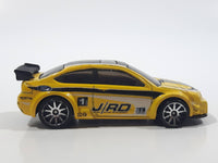 2008 Hot Wheels '08 Ford Focus Yellow Die Cast Toy Car Vehicle