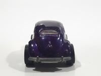 1997 Hot Wheels 1953-57 Volkswagen VW Bug Purple Die Cast Toy Car Vehicle 3 Spoke Wheels Version