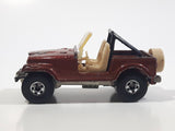 1983 Hot Wheels Jeep CJ-7 Brown Die Cast Toy Car Vehicle