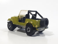 1990 Hot Wheels Automatic Color Racers Jeep CJ-7 Olive Green Die Cast Toy Car Vehicle