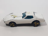1997 Hot Wheels Street Beast Corvette Stingray White Die Cast Toy Car Vehicle