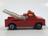 Vintage 1978 Lesney Matchbox Superfast No. 61 Wreck Truck Red Die Cast Toy Tow Salvage Wrecker Vehicle Missing Hooks