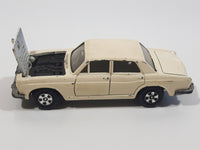 Vintage 1981 ERTL Rolls Royce Silver Shadow Cannonball Run Cream White Die Cast Toy Car Vehicle Made in Hong Kong