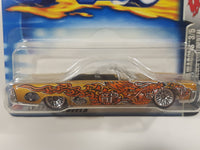 2003 Hot Wheels Dragon Wagons '64 Lincoln Continental Convertible Metalflake Gold Die Cast Toy Car Vehicle - New in Package