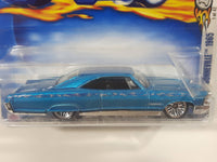 2003 Hot Wheels Highway 35 1965 Pontiac Bonneville Blue Die Cast Toy Car Vehicle - New in Package