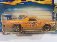 2003 Hot Wheels Wild Wave '68 El Camino Metalflake Yellow Die Cast Toy Muscle Car Vehicle