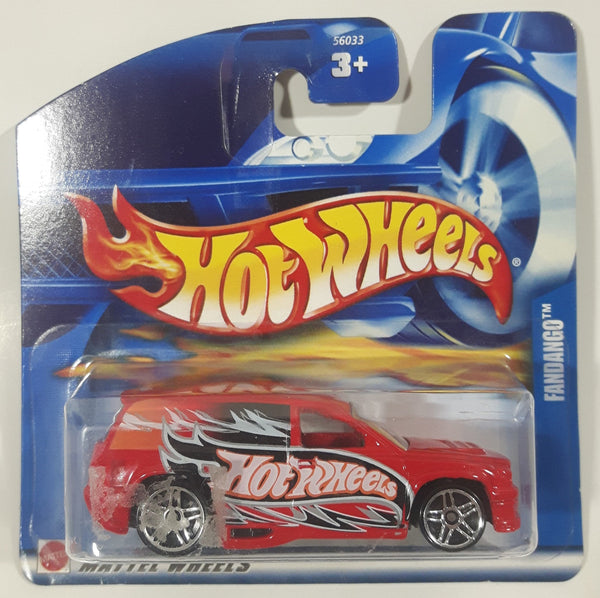 2002 Hot Wheels Fandango Red Die Cast Toy Car Vehicle New in Package Short Card