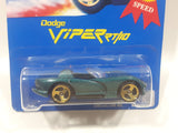 1995 Hot Wheels Gold Medal Speed Dodge Viper RT/10 Dark Metalflake Green Die Cast Toy Car Vehicle New in Package